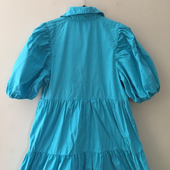 anthropologie AMADI puff sleeve tiered market dress - Picture 8 of 12